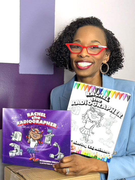 Rachel the Radiographer Book + Coloring Book Bundle | Kids STEM Healthcare Gift Set